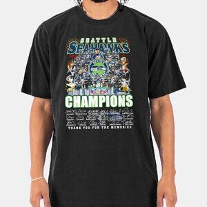 Seahawks Super Bowl LX Champions Signature T Shirt .